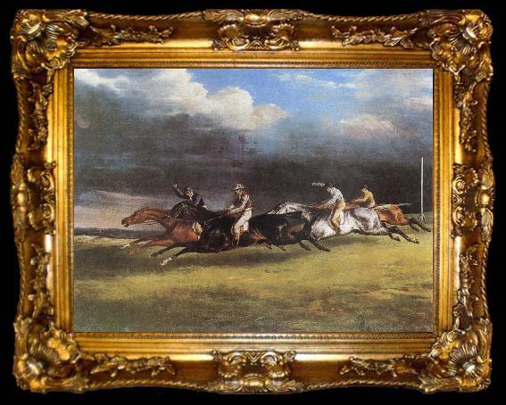 framed  Theodore Gericault The Epsom Derby, ta009-2